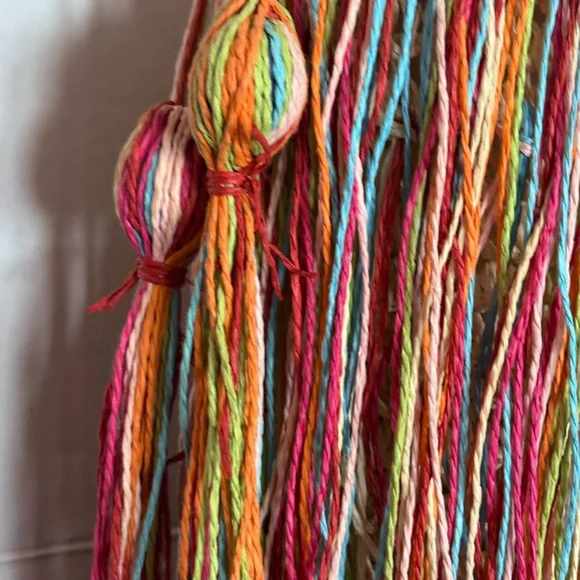 Vintage Raffia Rainbow Fringe Hobo Bag - Picture 4 of 7